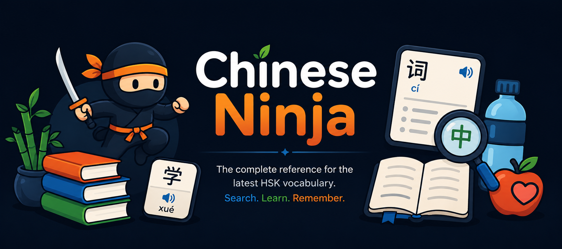 Chinese Ninja - The complete reference for the latest HSK vocabulary